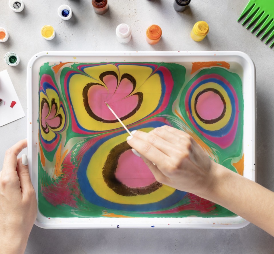 Hydrodipping & marbling Summer hols workshop